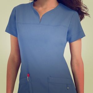 Grey’s Anatomy Signature Notch Neck Scrub Top